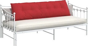 vidaXL Μαξιλάρι Πλάτης Κόκκινο 180 x 19 x 50 εκ ύφασμα