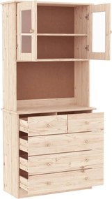 vidaXL Ντουλάπι ALTA 77 x 35 x 165 εκ. από Μασίφ Ξύλο Πεύκου
