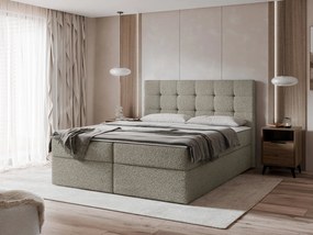 Επενδυμένο Κρεβάτι Luanda-Γκρεζ-140x200