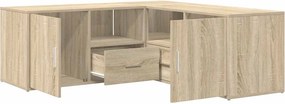 vidaXL Ντουλάπι Γωνιακό Sonoma Δρυς 200x40x45 εκ. Επεξεργασμένο Ξύλο