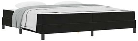 vidaXL Κρεβάτι box spring με στρώμα Μαύρο 200 x 200 cm Βελούδο