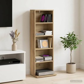 vidaXL Ντουλάπα CD Artisan Δρυς 33 x 23,5 x 97,5 εκ.