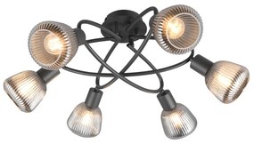 Φωτιστικό Οροφής Trio Lighting TARIFA 662800632 Μαύρο Ματ (Black Mat)