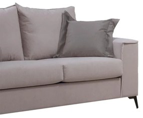 Καναπές Verona 2θέσιος cream - μαξιλάρια mocha 173x93x100εκ