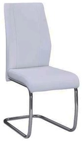 Καρέκλα Tulip White EM913,2 43X57X98 cm Σετ 4τμχ Μέταλλο,Τεχνόδερμα