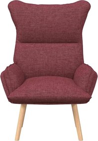 vidaXL Πολυθρόνα Κόκκινο 69 x 74 x 93 εκ. Ύφασμα και Κόντρα Πλακέ