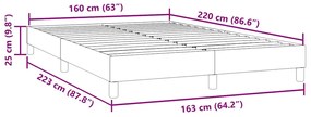 ΚΡΕΒΑΤΙ BOXSPRING ΧΩΡΙΣ ΣΤΡΩΜΑ ΑΝΟΙΧΤΟ ΓΚΡΙ 160X220 ΕΚ 3315879