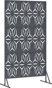 vidaXL Οθόνη Ιδιωτικότητας Ανθρακί 100 x 50 x 180 εκ. Ατσάλι