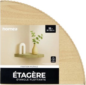 Γωνιακό Ράφι Τοίχου (25x25x3.5) L-C L.Oak 6RAN898CC