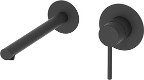Eurorama Tonda Black Matt 145904 – Εντοιχιζόμενη μπαταρία νιπτήρα