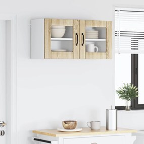 vidaXL Ραφιέρα τοίχου LUCCA 2 pcs Sonoma Δρυς 40 x 31 x 40 εκ.