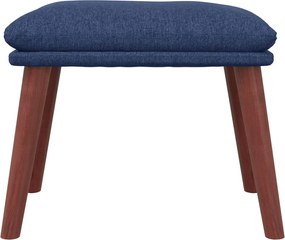 vidaXL Υποπόδιο Μπλε 45 x 29,5 x 35 εκ. Υφασμάτινο