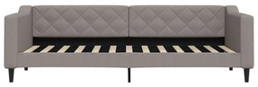 vidaXL Καναπές Κρεβάτι με Στρώμα Taupe 80 x 200 εκ. Υφασμάτινο
