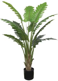 Τεχνητό Δέντρο Σε Κασπώ Φιλόδεντρο 04-10036 150cm Green Marhome Συνθετικό Υλικό