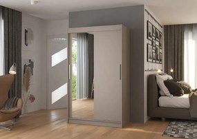 Ντουλάπα Alegre 120 συρόμενη-Γκρεζ