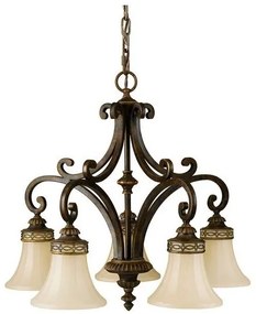 Πολυέλαιος Κρεμαστό Φωτιστικό 5xE27 Καφέ Drawing Room FE-DRAWING-ROOM5 Elstead Lighting-FE-DRAWING-ROOM5-Καφέ FE-DRAWING-ROOM5
