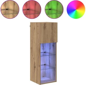 vidaXL Τοίχου ντουλάπες τηλεόρασης 2 pcs Artisan Oak