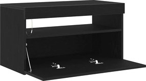 vidaXL Ντουλάπι TV Μαύρη Οξυά 75 x 35 x 40 εκ. Επεξεργασμένο ξύλο