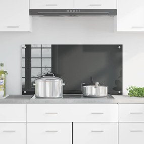 vidaXL Κουζινοπίνακας Σκούρο Γκρι 100x50x0,6 εκ. Σκληρυμένο Γυαλί