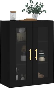 vidaXL Ντουλάπι Τοίχου Μαύρο 69,5 x 34 x 90 εκ.