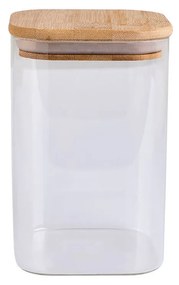 Δοχείο Αποθήκευσης Γυάλινο Με Καπάκι Bamboo Essentials 950ml - Estia