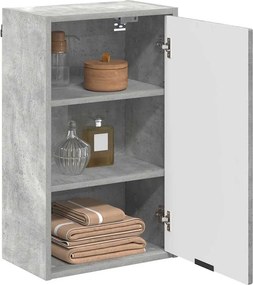 vidaXL Ντουλάπι Μπάνιου Σκυρόδεμα Γκρι 39 x 23,5 x 65 εκ.