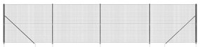 vidaXL Συρματόπλεγμα Περίφραξης Ανθρακί 1,8 x 10 μ. με Καρφωτές Βάσεις