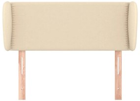 vidaXL Κεφαλάρι με Πτερύγια Κρεμ 103x23x78/88 εκ. Υφασμάτινο