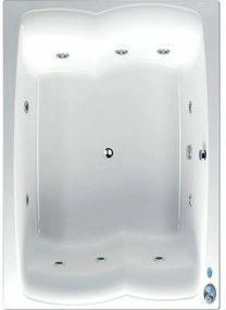 Carron Celsius Duo CRN Μπανιέρα Ένθετη Λευκή Με Υδρομασάζ 200x140cm