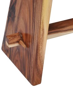 vidaXL Σκαμπό από Μασίφ Ξύλο Suar και Συνθετική Ρητίνη
