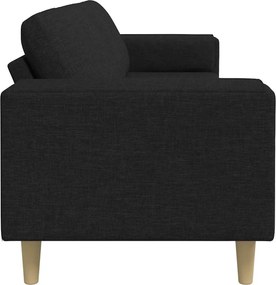 vidaXL Καναπές σαλονιού Μαύρο 250 x 77 x 76 εκ. Πολυεστέρας