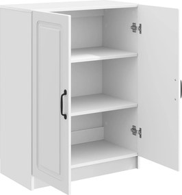 vidaXL Πλαϊνό γραφείο Γυαλιστερό Λευκό 66 x 34,5 x 87 εκ.