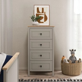Συρταριέρα Γκρι / Δρυς PEFLO 60x48x110.3