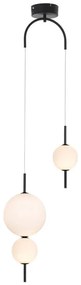 Φωτιστικό Οροφής Δίφωτο LED Aca Amelia TNK323LED15P Black