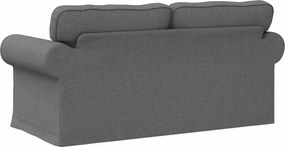 vidaXL Καναπές 140cm Σκούρο Γκρι Μέταλλο