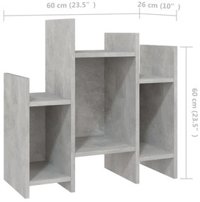 vidaXL Βοηθητικό Ντουλάπι Γκρι Σκυροδέματος 60x26x60 εκ. Επεξ. Ξύλο