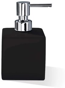 Δοχείο Κρεμοσάπουνου 8x8x14cm Black-Silver Decor Walther Porcelain