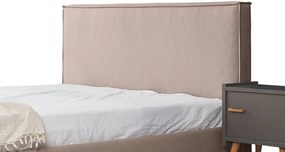 Επενδυμένο Κρεβάτι Pure-Mocca-150 x 200-Χωρίς μηχανισμό ανύψωσης