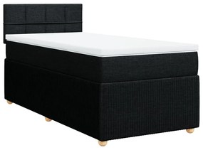 ΚΡΕΒΑΤΙ BOXSPRING ΜΕ ΣΤΡΩΜΑ ΜΑΥΡΟ 100 X 200 ΕΚ. ΥΦΑΣΜΑΤΙΝΟ 3287369