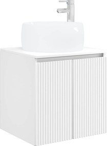 vidaXL Σετ Ντουλαπιών Μπάνιου 4 pcs Λευκό Επεξεργασμένο Ξύλο