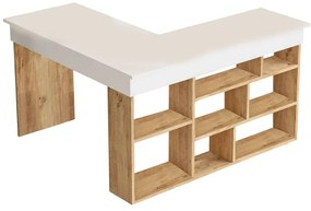 Γραφείο Γωνιακό 956LCS1112 129x120x72cm Pine-White