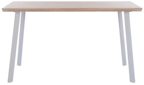 ΤΡΑΠΕΖΙ ΤΡΑΠΕΖΑΡΙΑΣ OFIRA 140X80 SONAMA ΜΕ ΛΕΥΚΑ ΠΟΔΙΑ