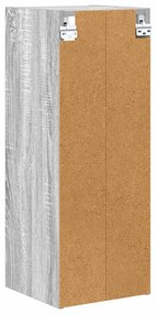 vidaXL Κρεμαστό ντουλάπι Γκρίζο Σονομα 30 x 29,5 x 80 εκ.