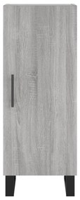 vidaXL Ντουλάπι Γκρι Sonoma 34,5x34x90 εκ. από Επεξεργασμένο Ξύλο