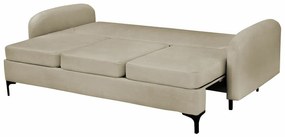 Καναπές κρεβάτι Clovis A102, Αριθμός θέσεων: 4, Αποθηκευτικός χώρος, 96x228x94cm, 114 kg, Πόδια: Μέταλλο, Ξύλο: Πεύκο | Epipla1.gr
