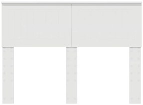 vidaXL Κεφαλάρι με κεφαλάρι Λευκό 135 cm Επεξεργασμένο ξύλο