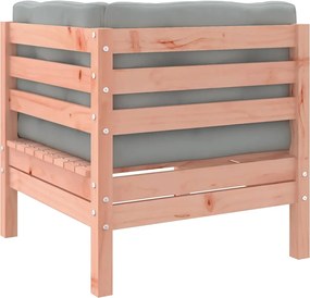 vidaXL Καναπές Κήπου Σετ 5 Τεμ. Μασίφ Ψευδοτσούγκα Ελάτης Μαξιλάρια