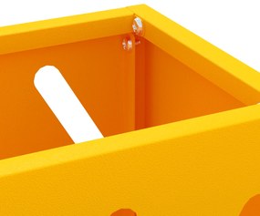 vidaXL Βάση ομπρελών Μουσταρδί Μέταλλο Κανονικό Ορθογώνια Μοντέρνα