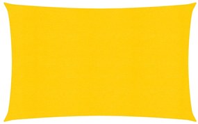 vidaXL Πανί Σκίασης Ορθογώνιο Κίτρινο 6x8 μ. HDPE 160 γρ./μ²