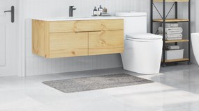 vidaXL Πατάκι Μπάνιου Ορθογώνιο Γκρι 70x120 εκ. Πολυπροπυλένιο Αντιολισθητικό